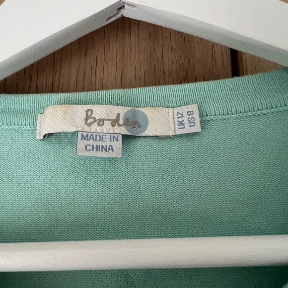 Boden turquoise blue cardigan, size 8 - Picture 2 of 4